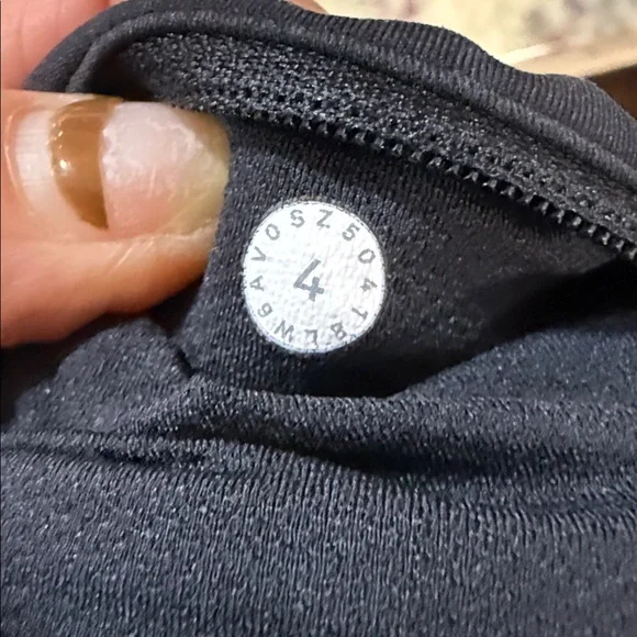 Lululemon Women’s Pace Rival Crop Black Size 4 - Picture 4 of 9